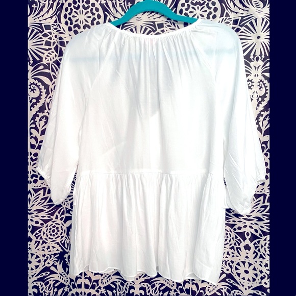 NWOT Pink Lily Ruffle Top - Picture 4 of 4